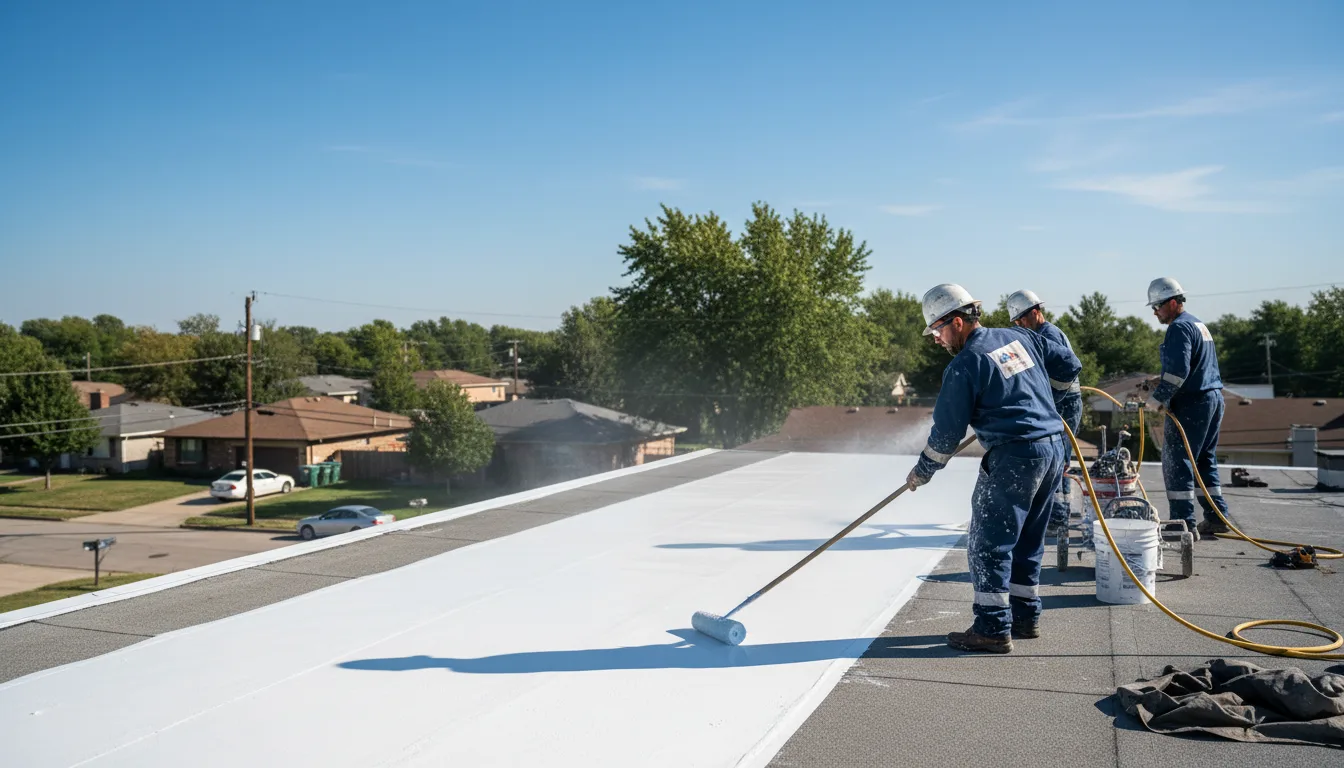Commercial roof coating in Sandersville, GA near me